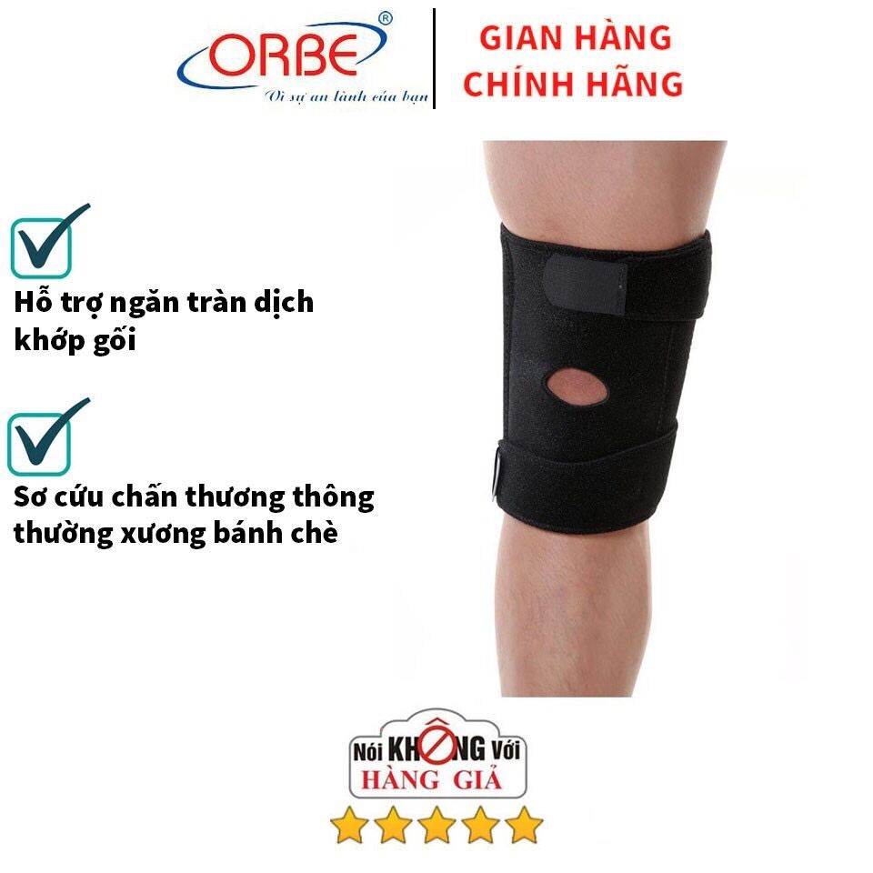 ❤ băng thun đai hỗ trợ bó khớp đầu gối orbe h2 , đai băng thun bó đầu gối h2 orbe h2 có nẹp định hình , đai băng thun bó đầu gối h2 orbe đai gối h2 orbe h2