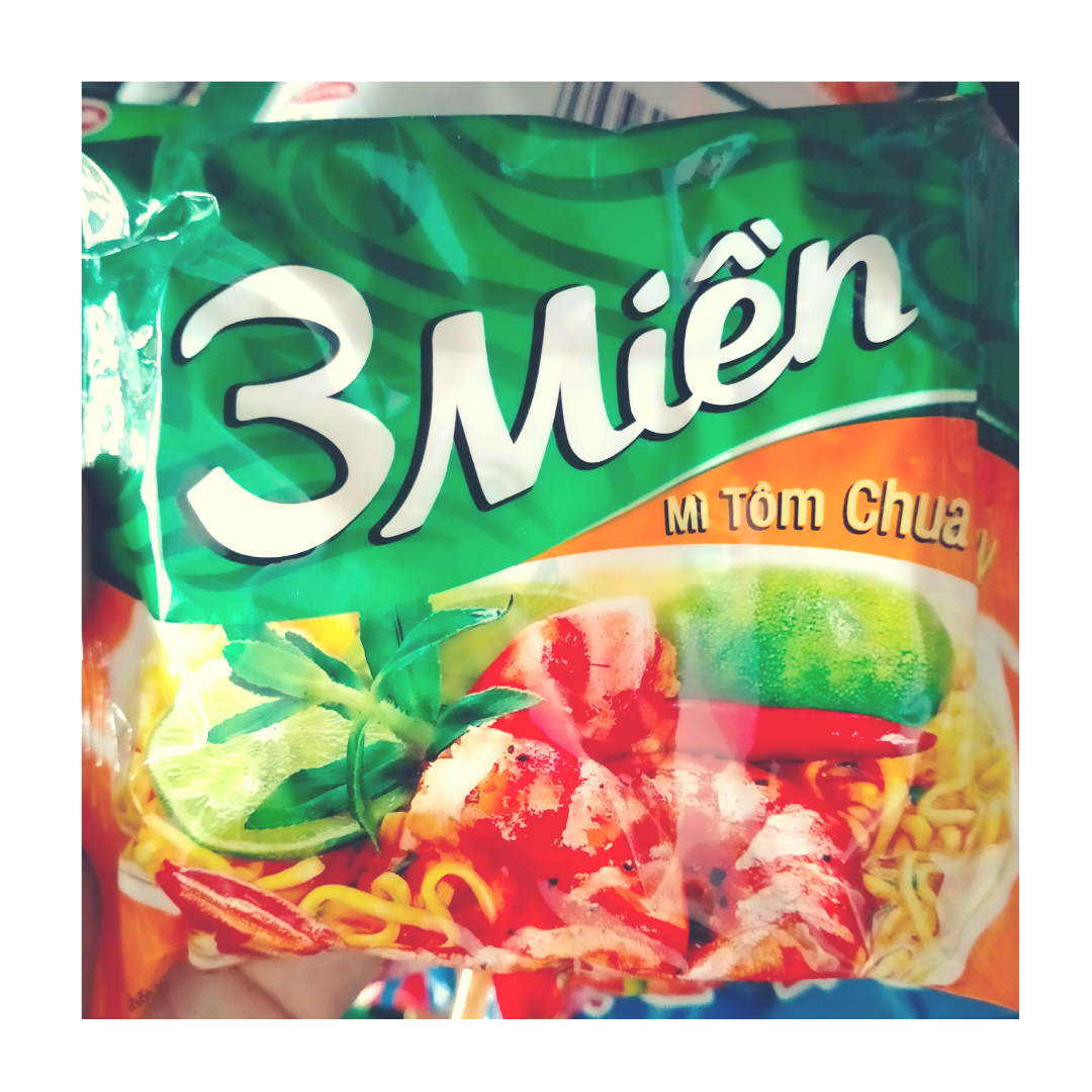 Combo 5 gói mì tôm ăn liền 3 miền 65g