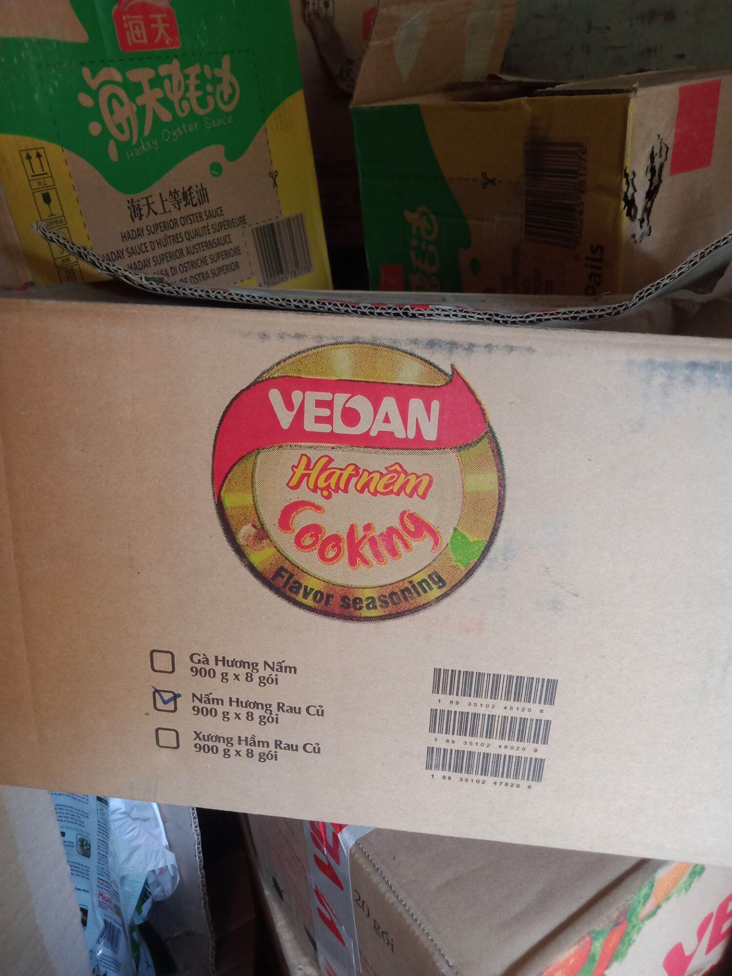 Hạt nêm nấm hương 900g .1 thùng *8 gói