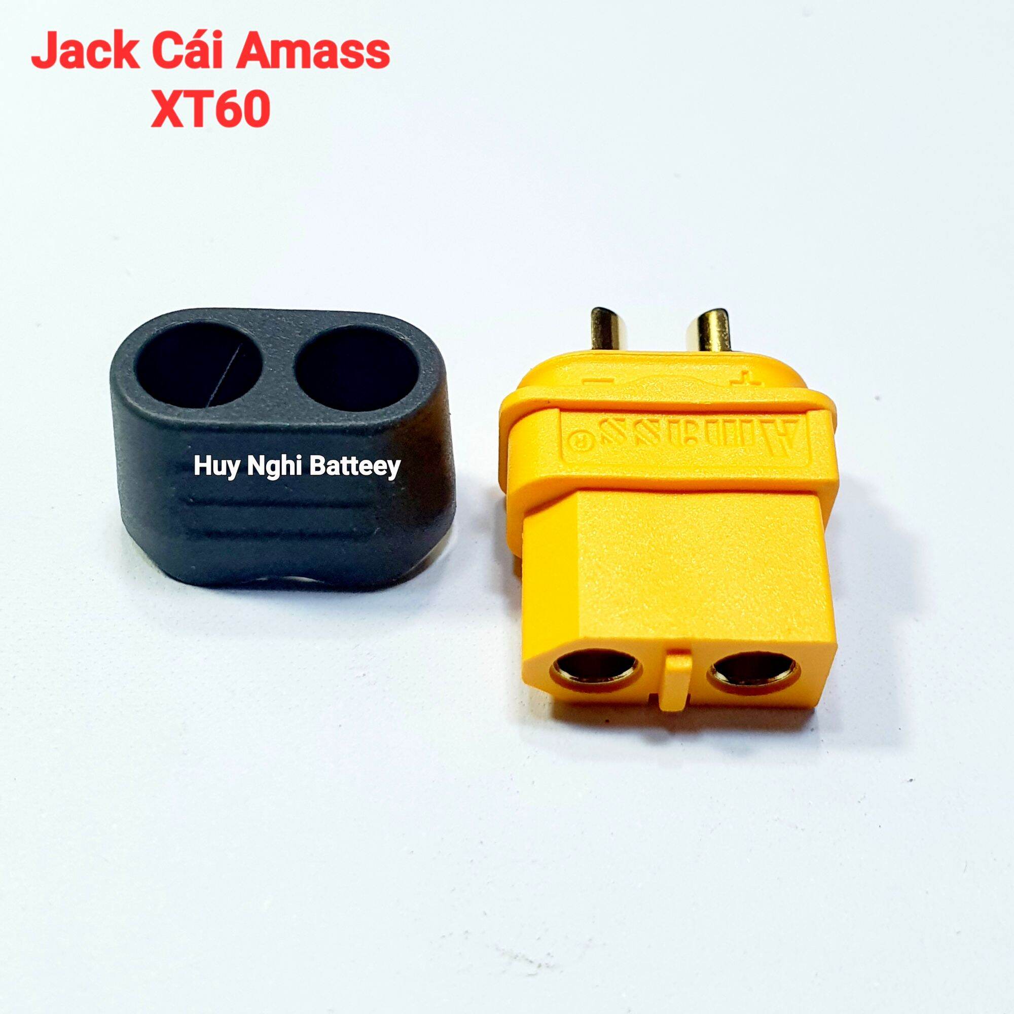 Jack Cắm XT60 Có Nắp Chụp Bảo Vệ (Cắm Pin Lipo, Nối Nguồn Điện)