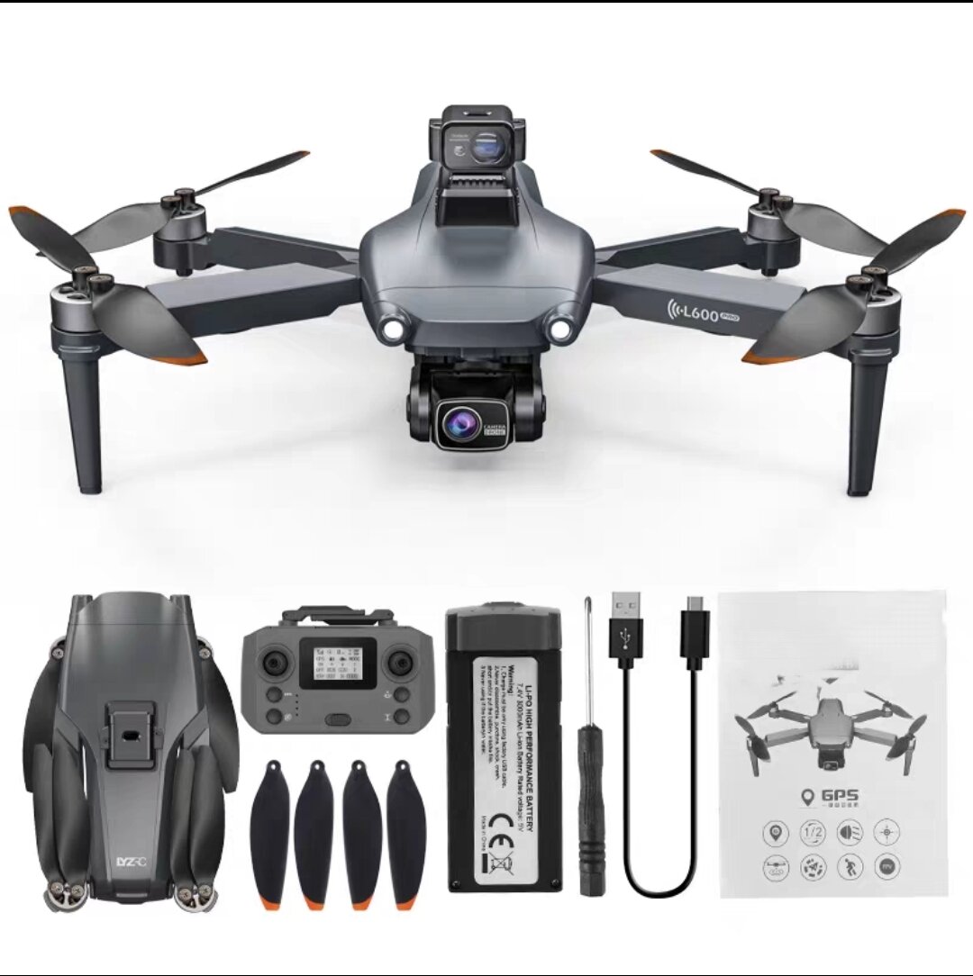 Flycam l600 pro động cơ không chổi than bay xa 4km bay cao 300m