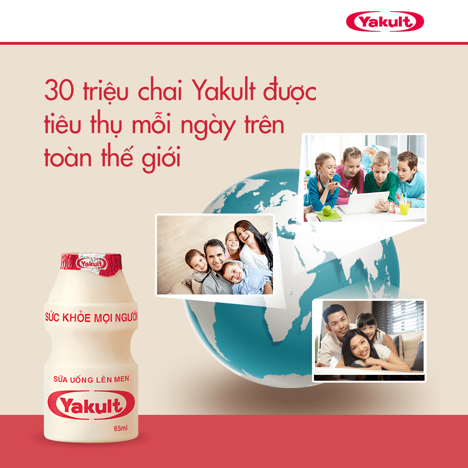 yakult ít đường 1 lốc 5 chai