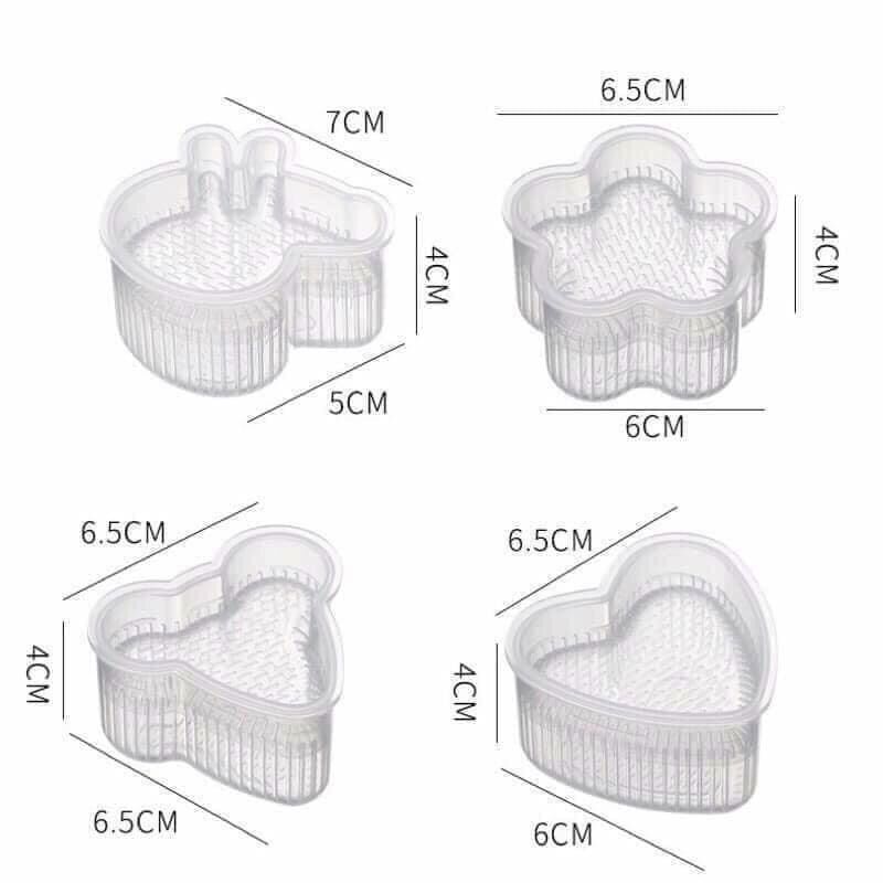 Sét 7 khuôn cơm silicon tạo hình đáng yêu cho bé