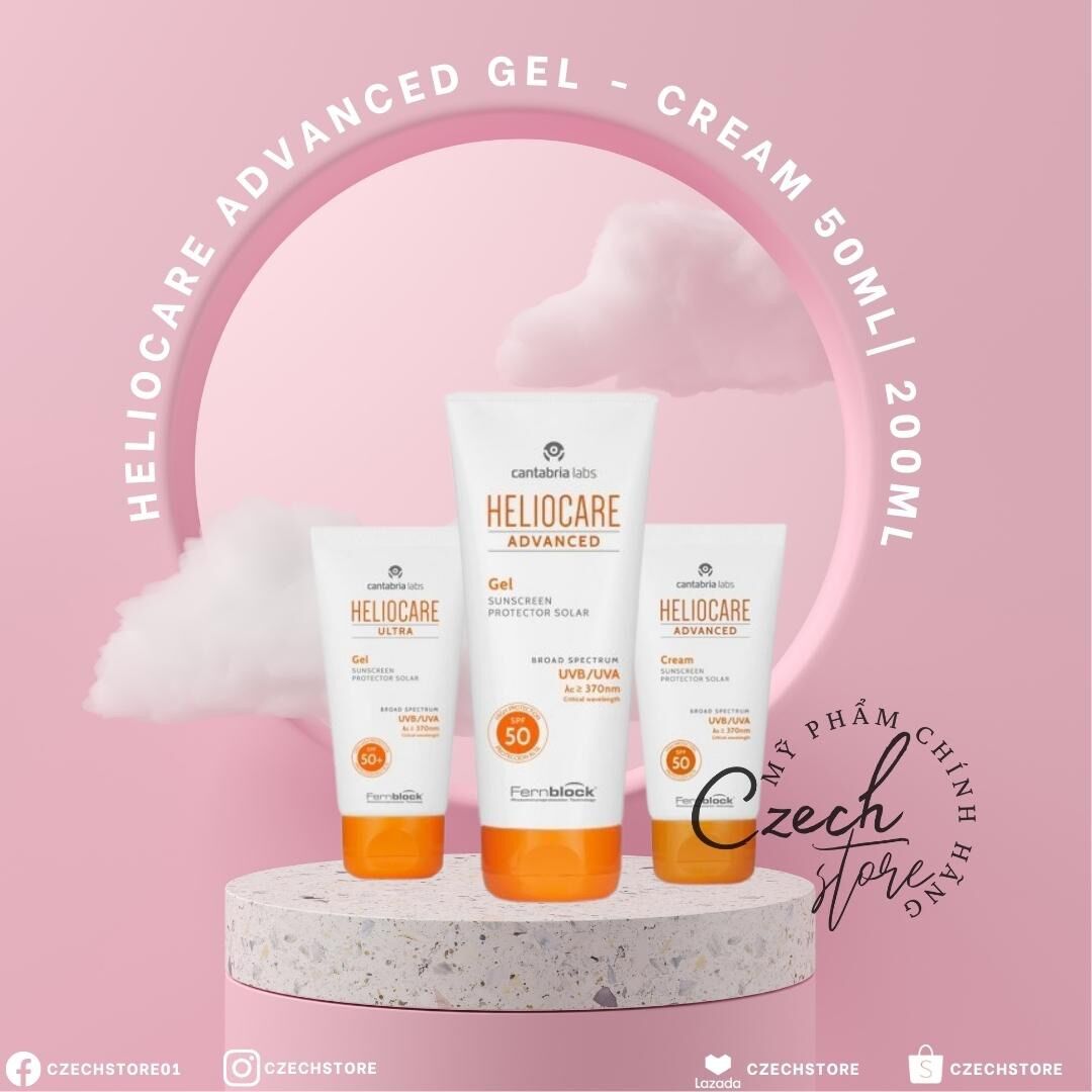 Kem chống nắng Heliocare advanced gel/cream SPF50 50ml/200ml