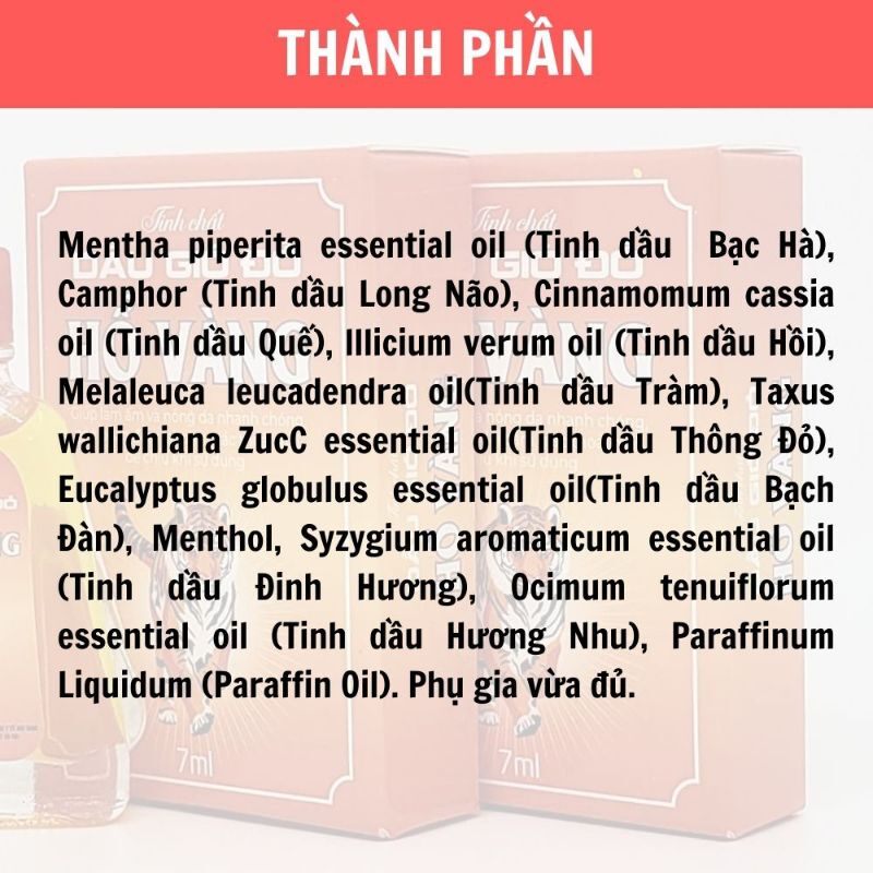 Dầu gió đỏ Hổ Vàng ( chai 7ml)