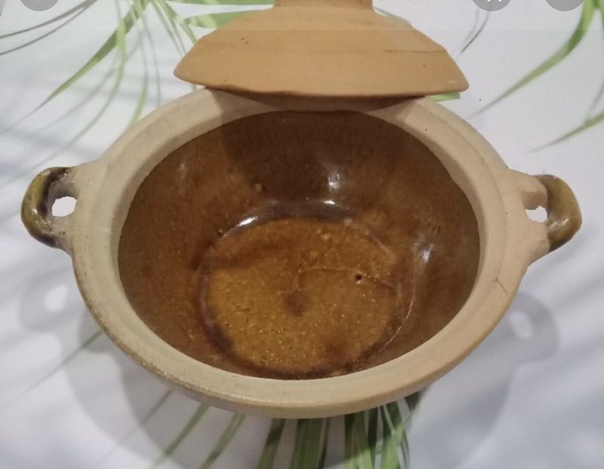 Nồi đất trong lồng tráng men size trung