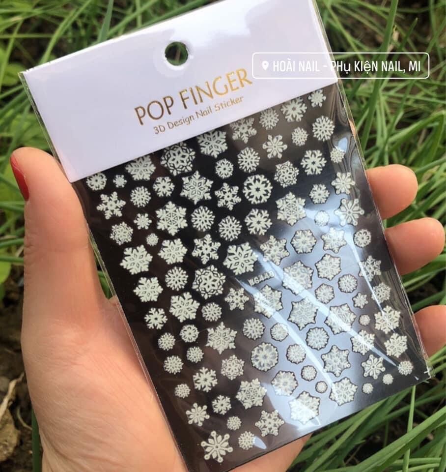 Sticker bông tuyết noel (giao mẫu ngẫu nhiên hoặc ib gửi mẫu cho shop)