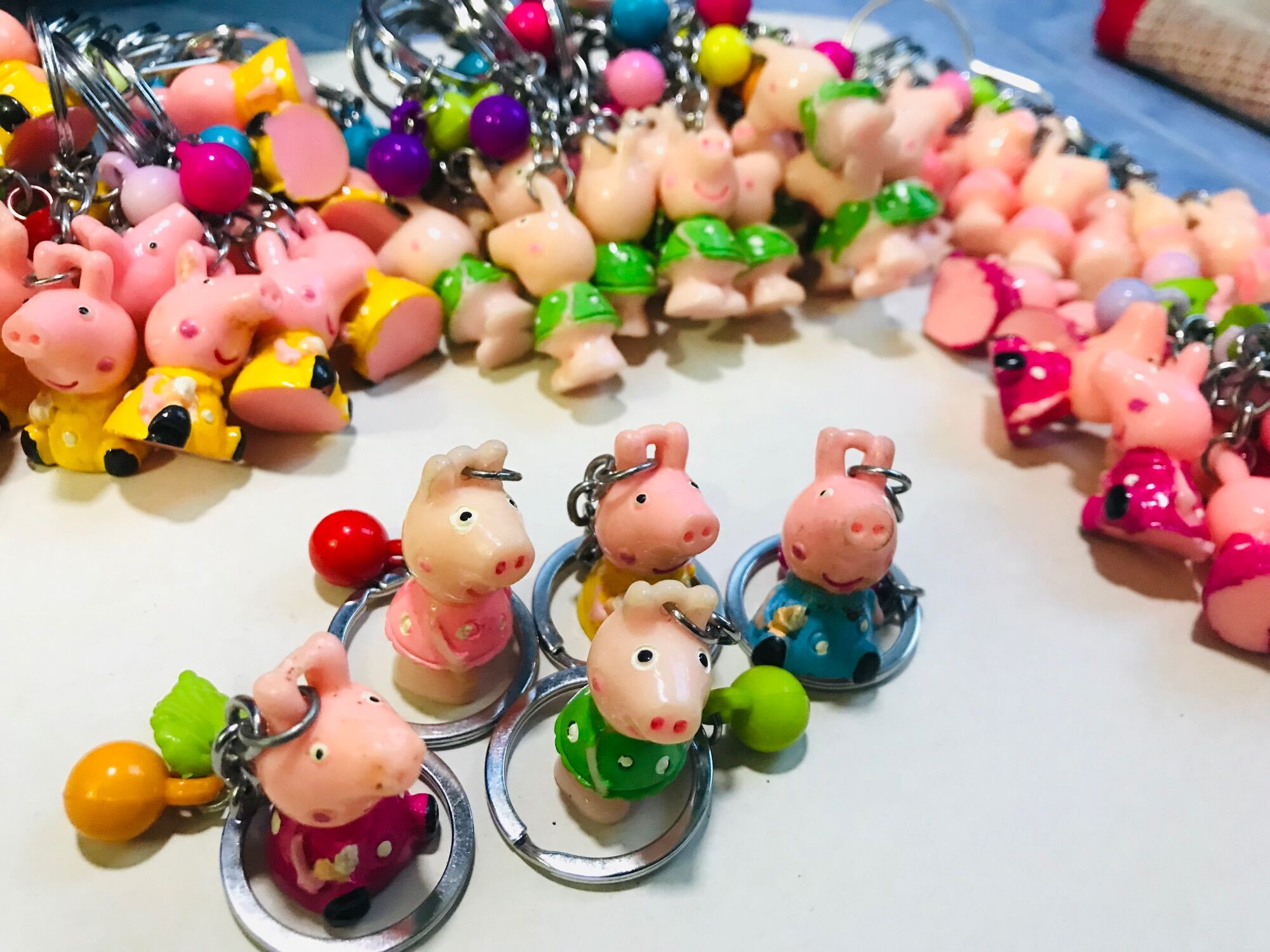 💥set 10 móc khoá heo peppa nhiều màu