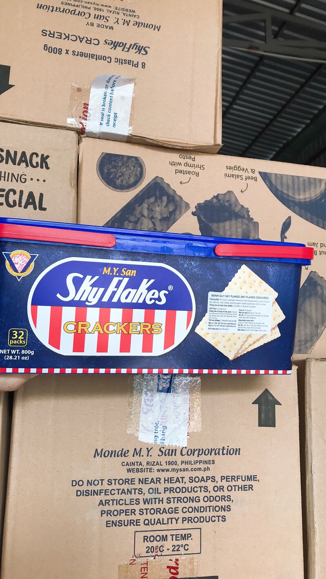 Bánh Không Đường SkyFlakes Crackers 800g