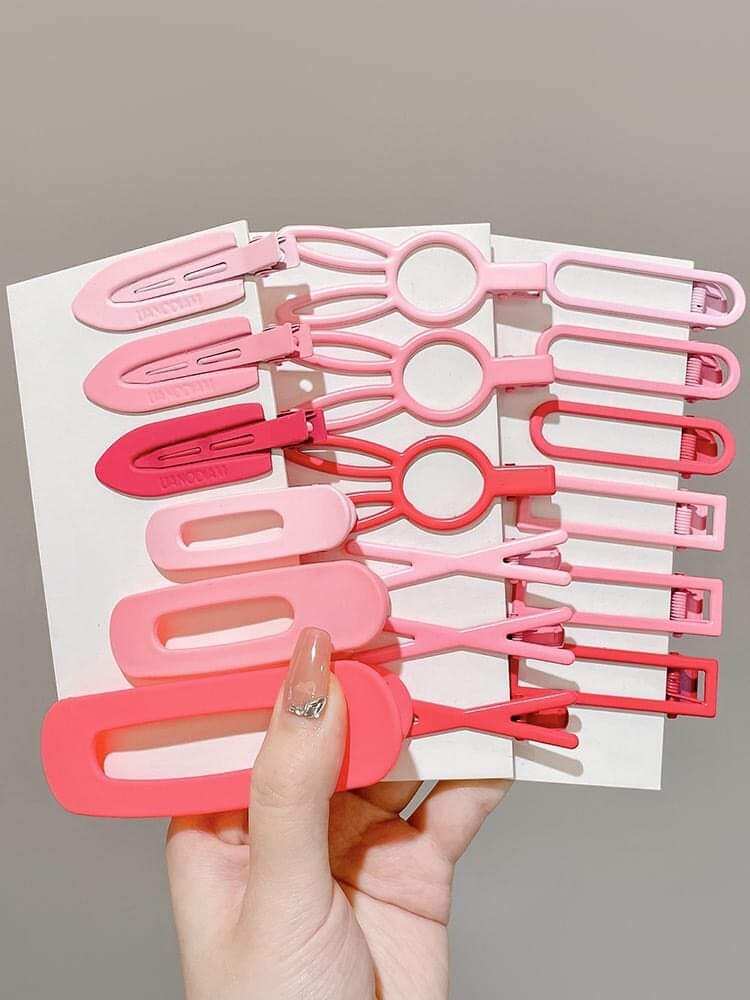 combo 19 kẹp tóc hồng xinh( mix đủ mẫu)