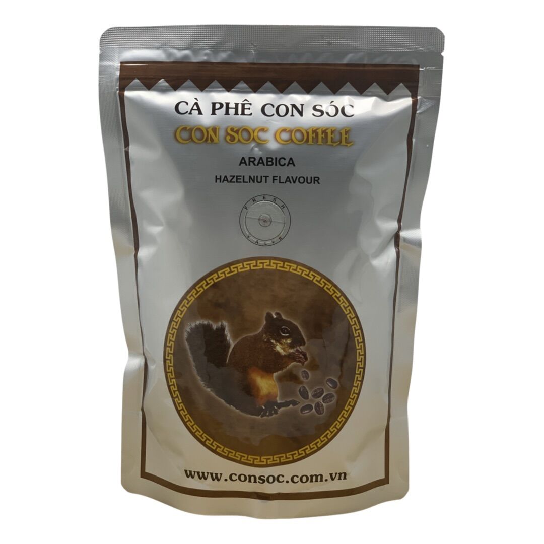 Combo 2 Túi Cà phê Con sóc Nâu Bịch 500gam