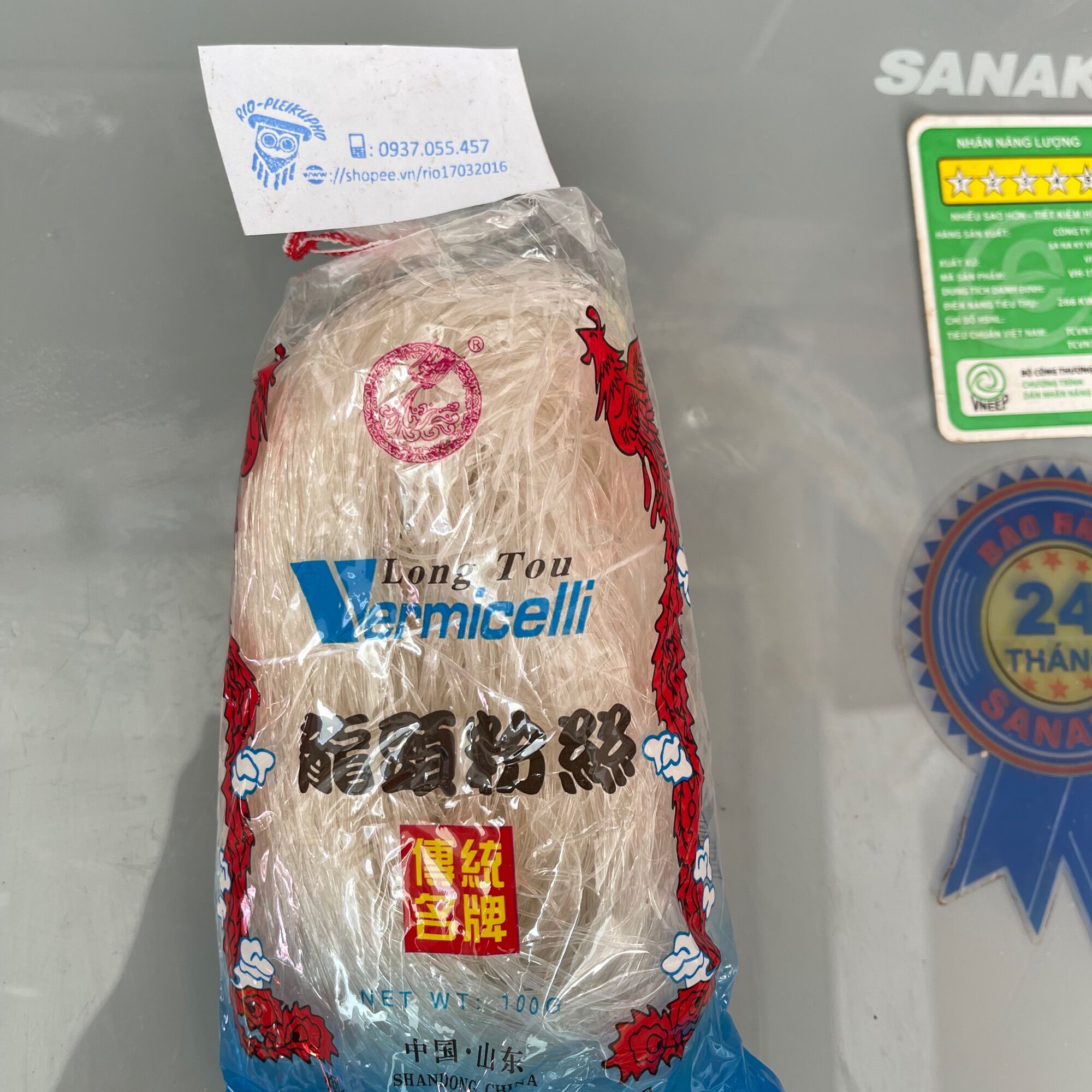 100gr/ gói Bún tàu rồng