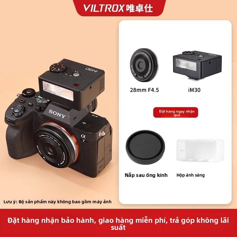 Viltrox | Ống Kính Định Cự 28mm F4.5 Mỏng cho Máy Ảnh Không Gương Lật có Tự Động Tập Trung