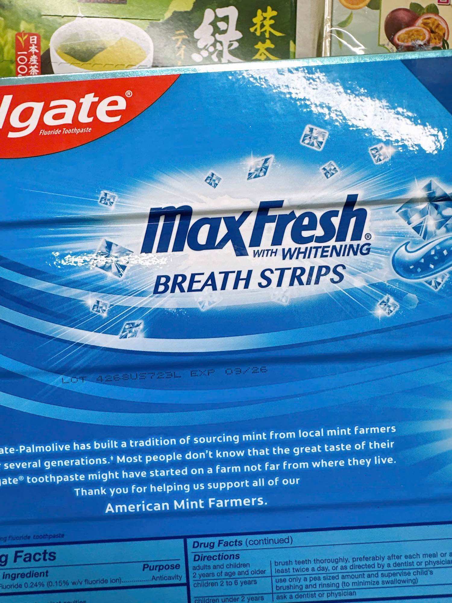 5 tuýp kem đánh răng Colgate MaxFresh Breath Strips Cool Mint 206g Mỹ.