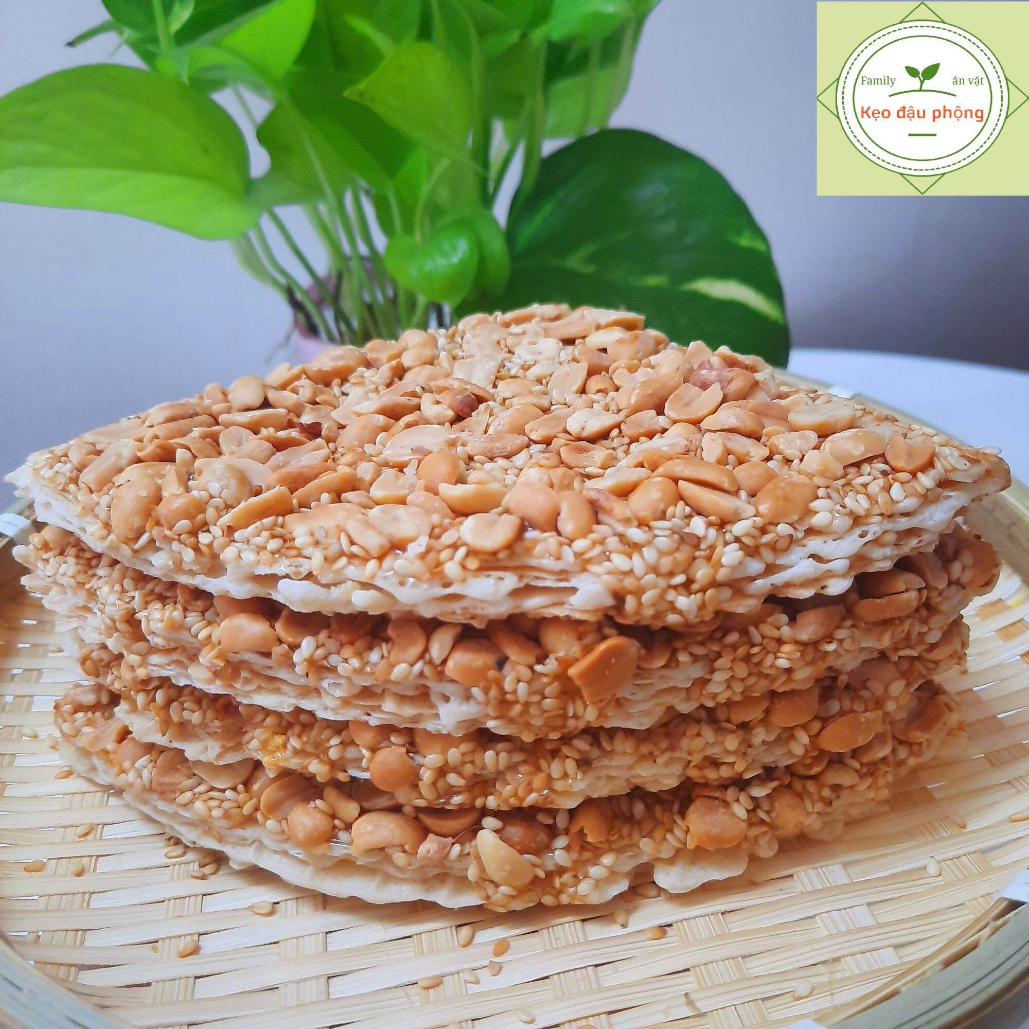 KẸO ĐẬU PHỘNG CÁNH QUẠT (thơm giòn) - 1bịch / 4cái