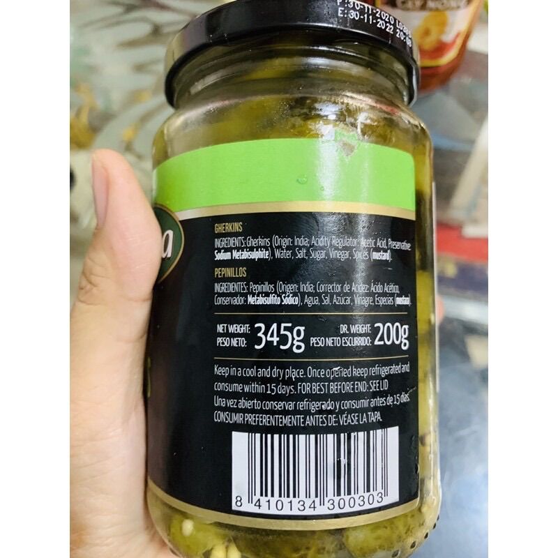 Dưa leo ngâm Fragata 345g(HD)(HSD: 30-11-2022)