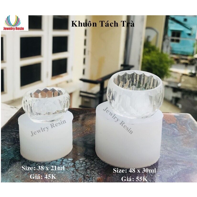 Khuôn Tách trà, Khuôn chậu hoa mini, chậu hoa mini, khuôn Epoxy resin