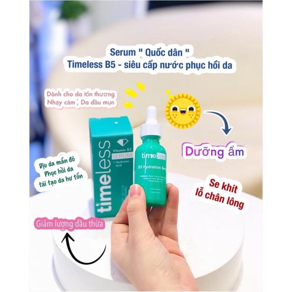 Tinh chất dưỡng ẩm - Se khít lỗ chân lông Serum Timeless B5