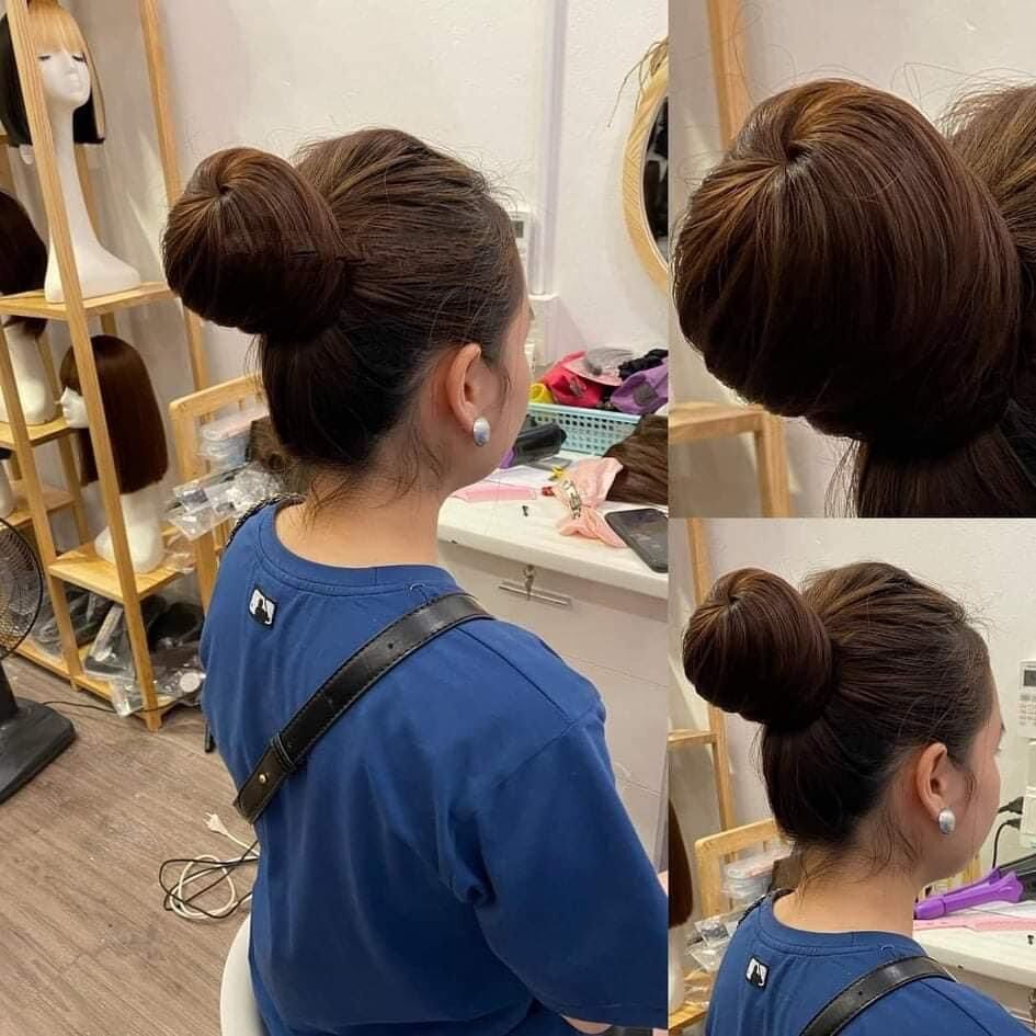 Tóc giả búi phồng tròn ❇️