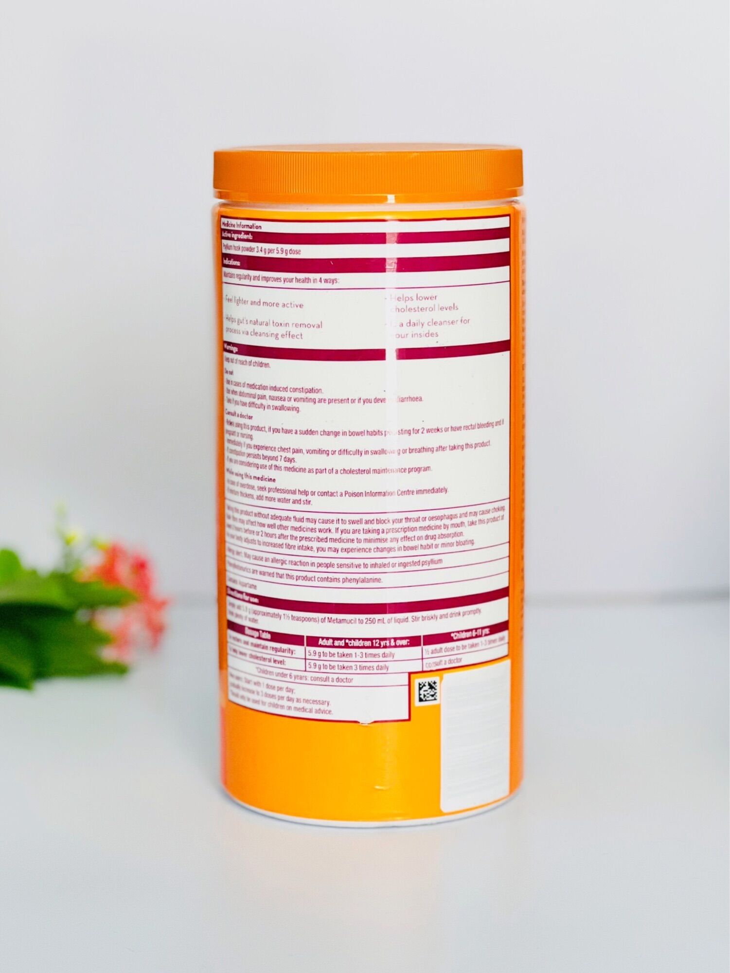 Bột Cam Bổ Sung Chất Xơ - Metamucil 673g.