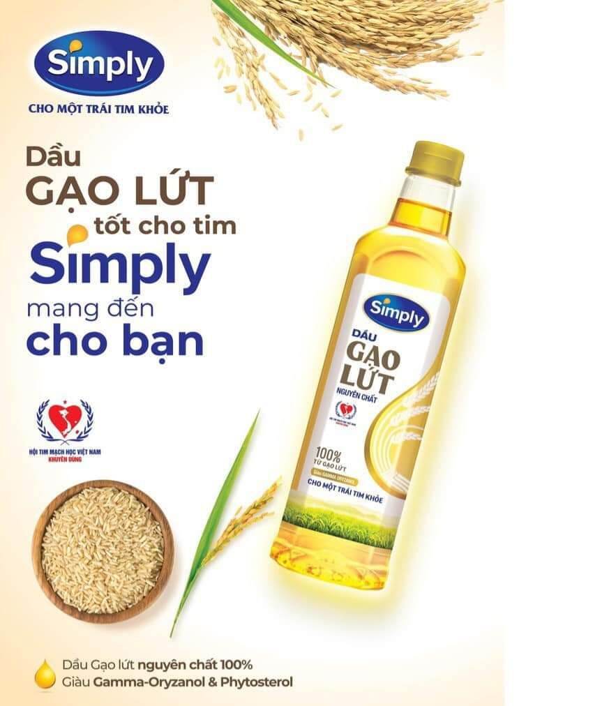 DẦU GẠO LỨT SIMPLY 1 lit/2lit