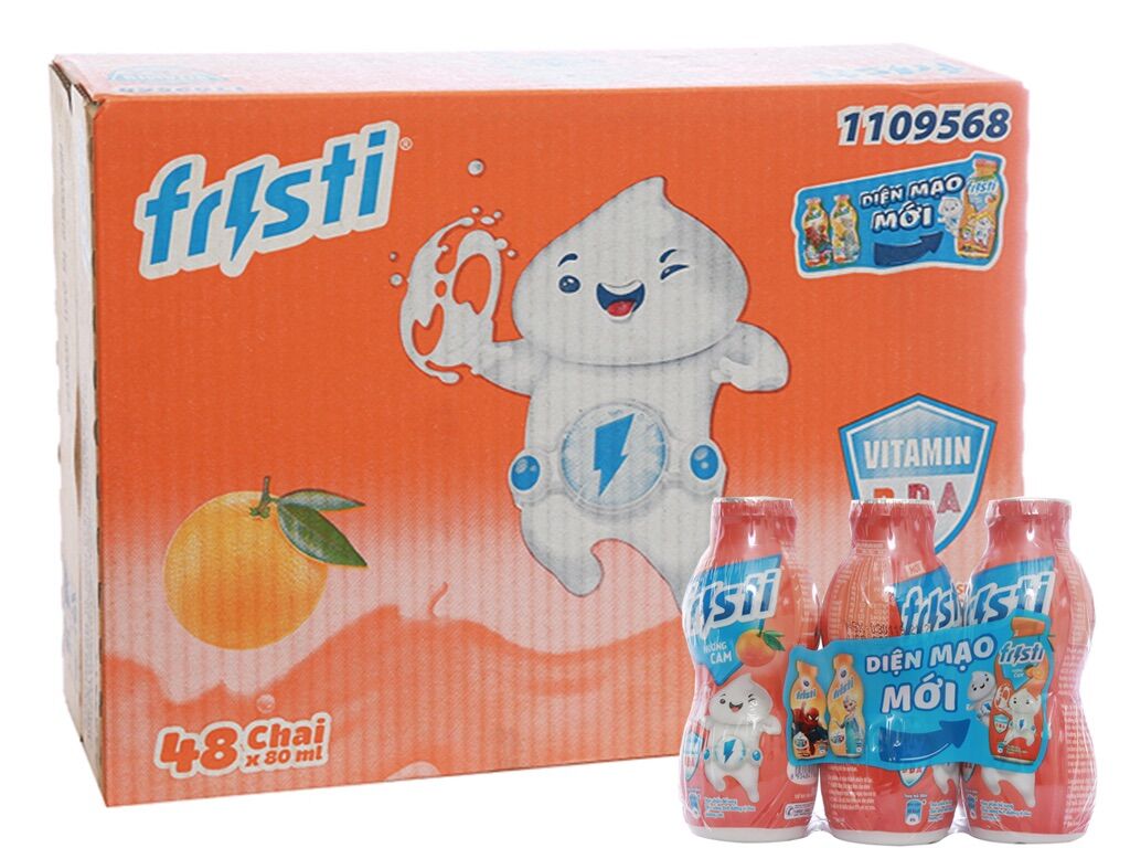[Hoàn tiền 12%] Sữa Chua Uống Fristi chai 80ml ( Thùng 48 chai )