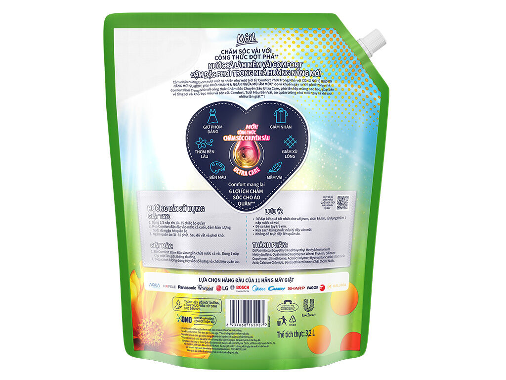 NƯỚC XẢ COMFORT PHƠI TRONG NHÀ 3l2