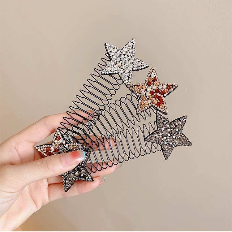 Lược Cài Tóc Con Hình Ngôi Sao Đính Đá Cho Nữ