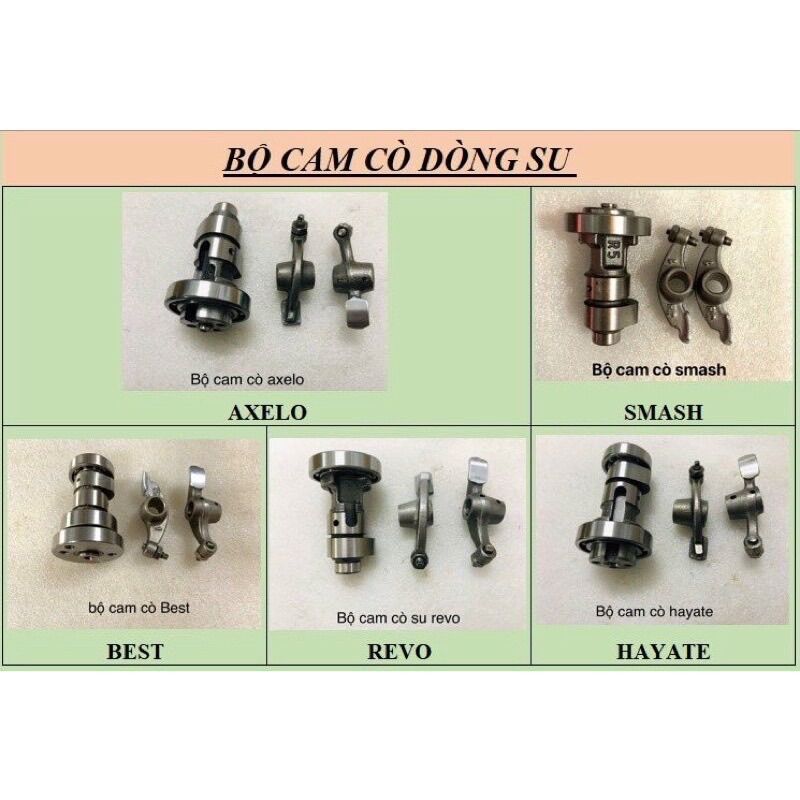 Bộ cam cò xe su axelo, hayate, smash, besh, revo hàng cao cấp loại 1