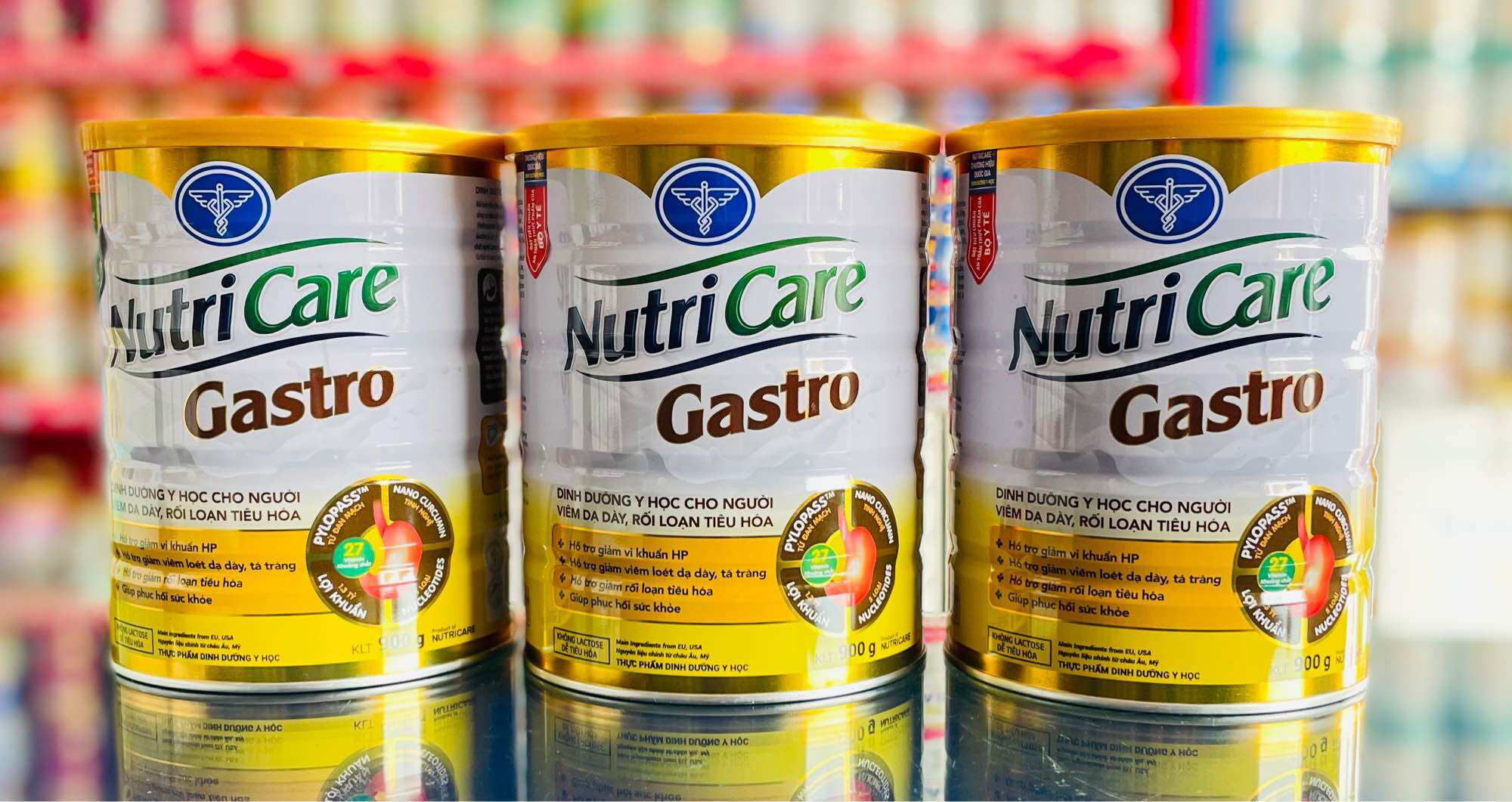 {COMBO 2 LON} Sữa bột Nutricare Gastro Hỗ trợ Dạ dày (900g)