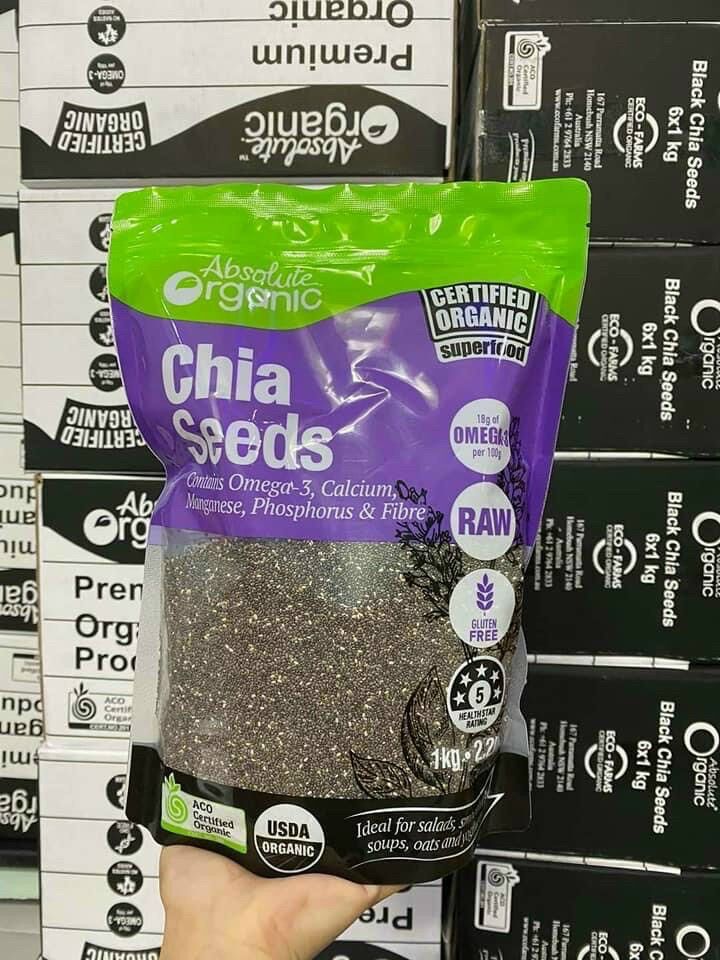 Hạt Chia Úc Nhập Khẩu Absolute Organic 1Kg