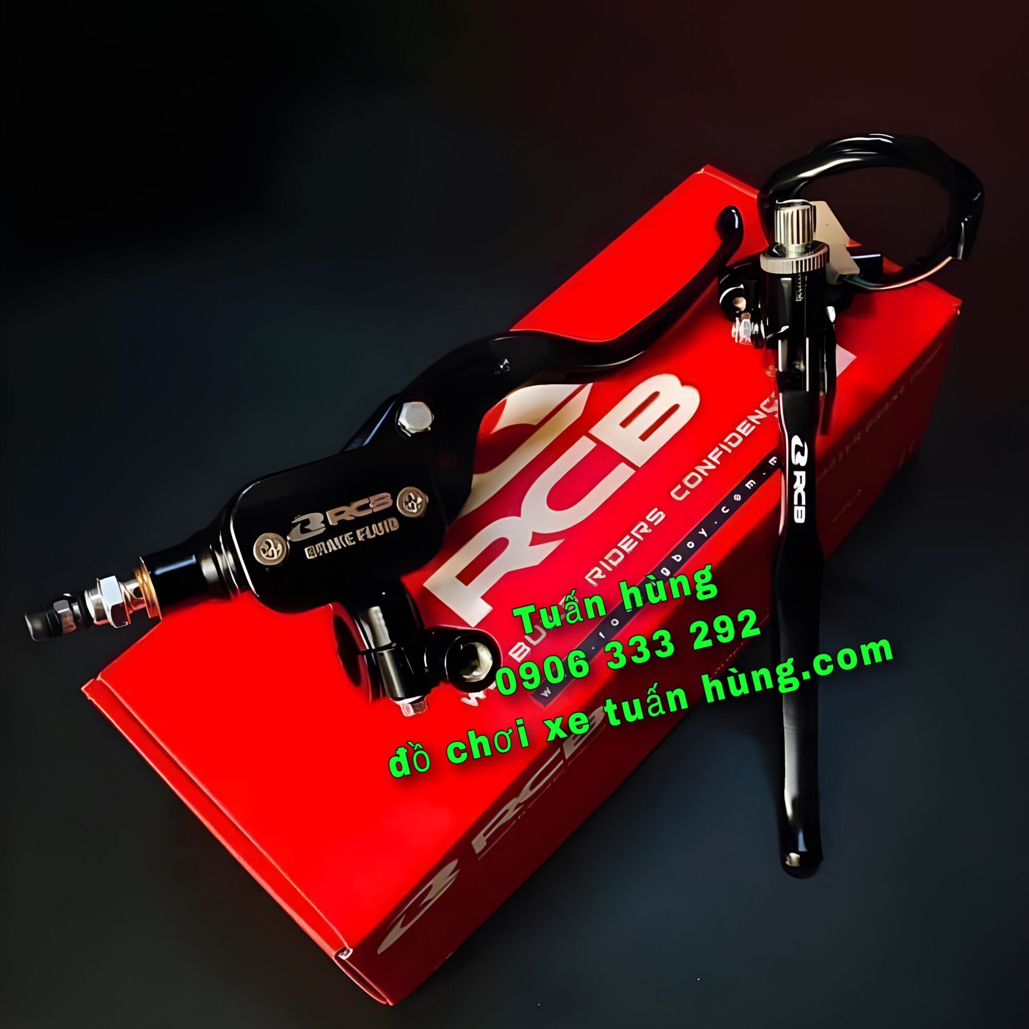 Tay thắng rcb bình dầu liền cho xe số thắng đĩa si,jupiter,ex,ab,vario,wave,future,winner
