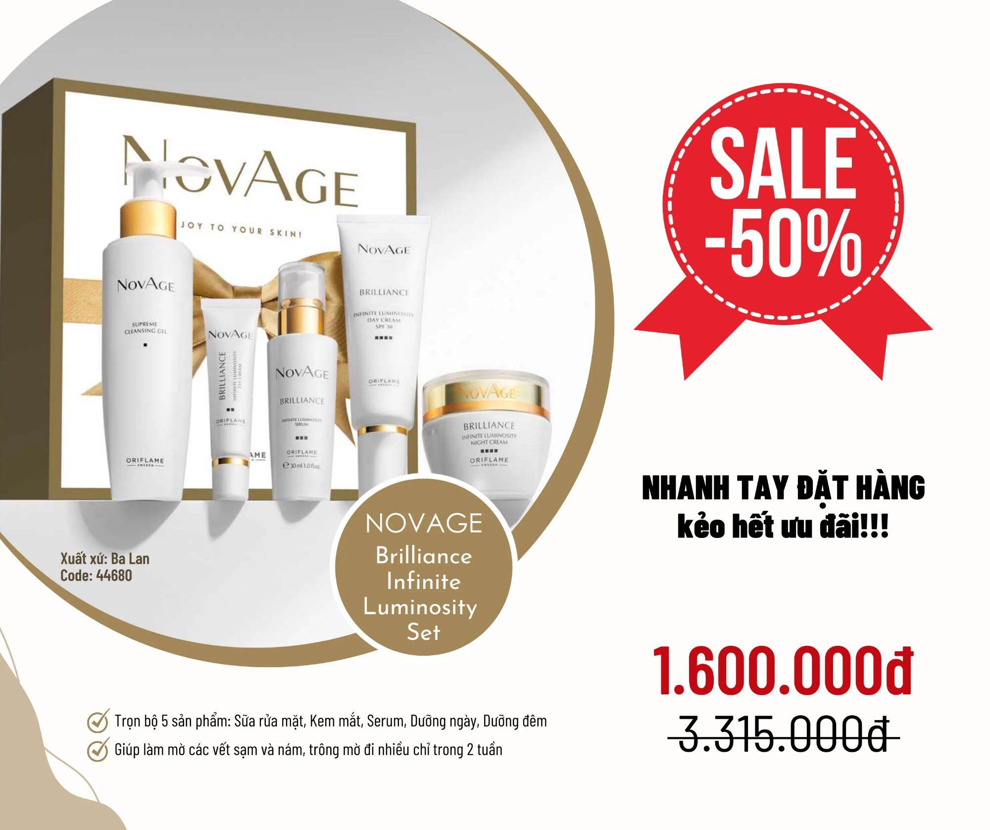 Bộ Novage dưỡng da chuyên sâu Oriflame