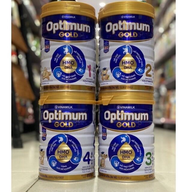 Sữa bột Optimum Gold HMO 1-2-3-4 850g