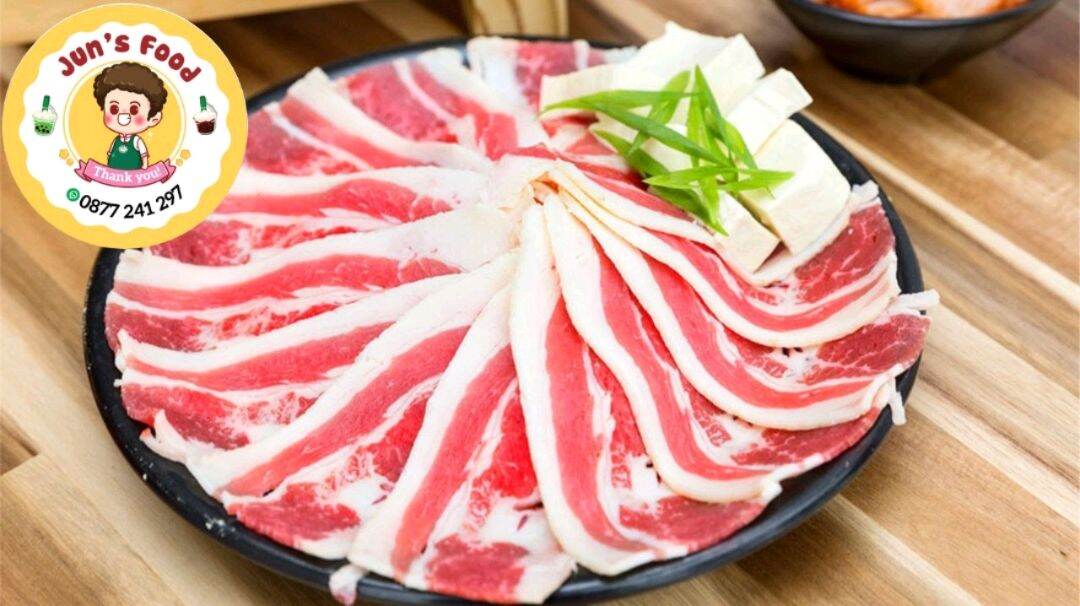 Thịt ba chỉ bò mỹ dải -nướng , thả lẩu- khay 500gr - giao hoả tốc hà nội