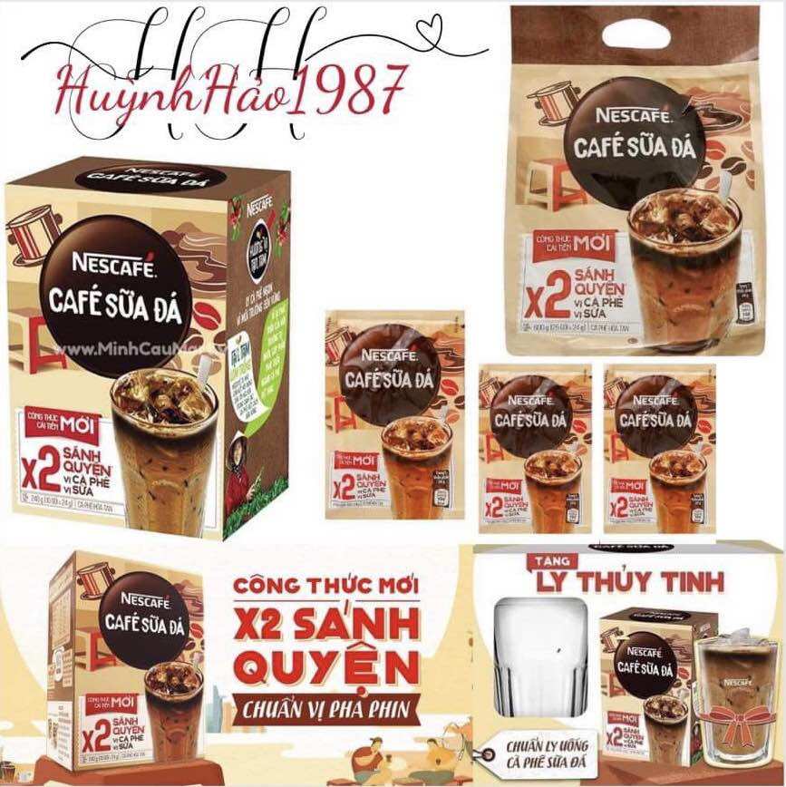 Nescafé cà phê sữa đá - Bịch 25 gói x 24 g