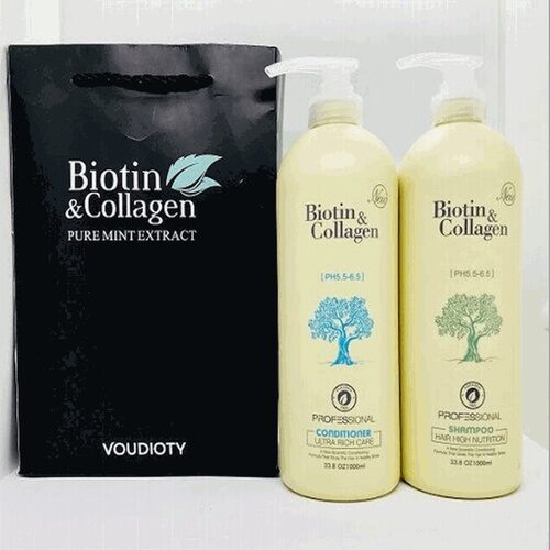 Cặp dầu gội xả biotin colagen chai 1000ml