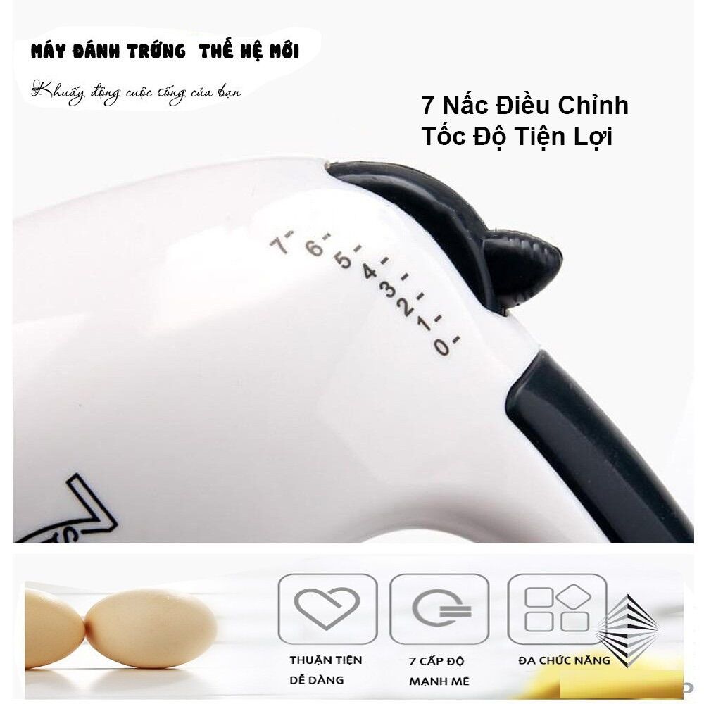 [HCM] Máy đánh trứng cầm tay Scarlet 7 tốc độ