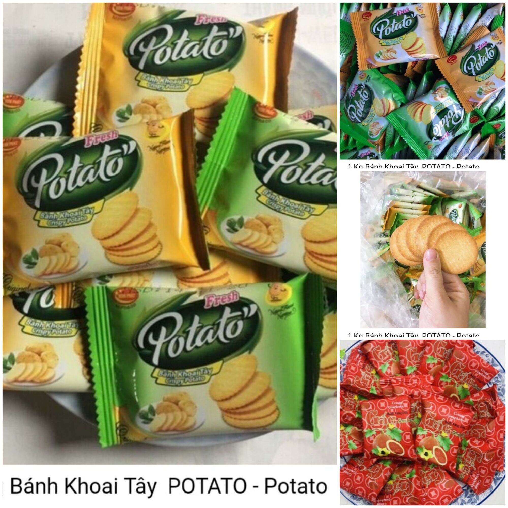 2 kg bánh khoai tây minh phát . tặng thêm 100g bánh gấc Minh Phát