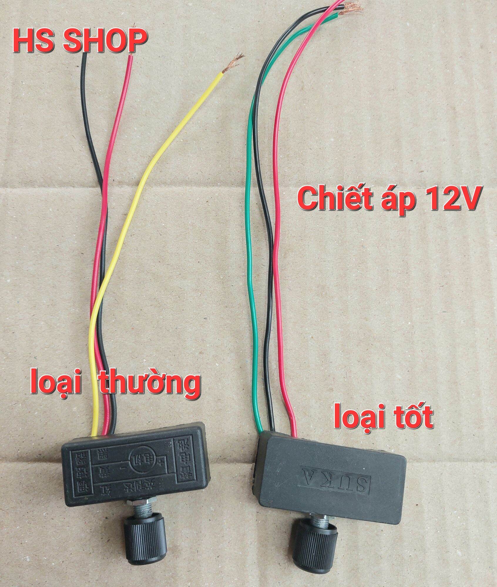 Chiết áp 12v - bộ điều khiển tốc độ 12v/10a