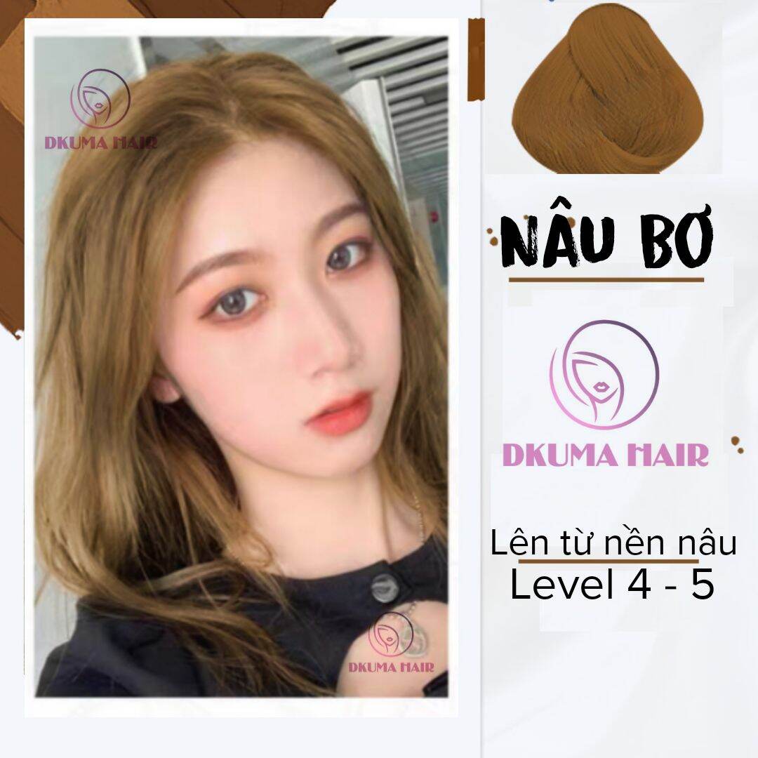 Màu nhuộm nâu bơ dkumahair