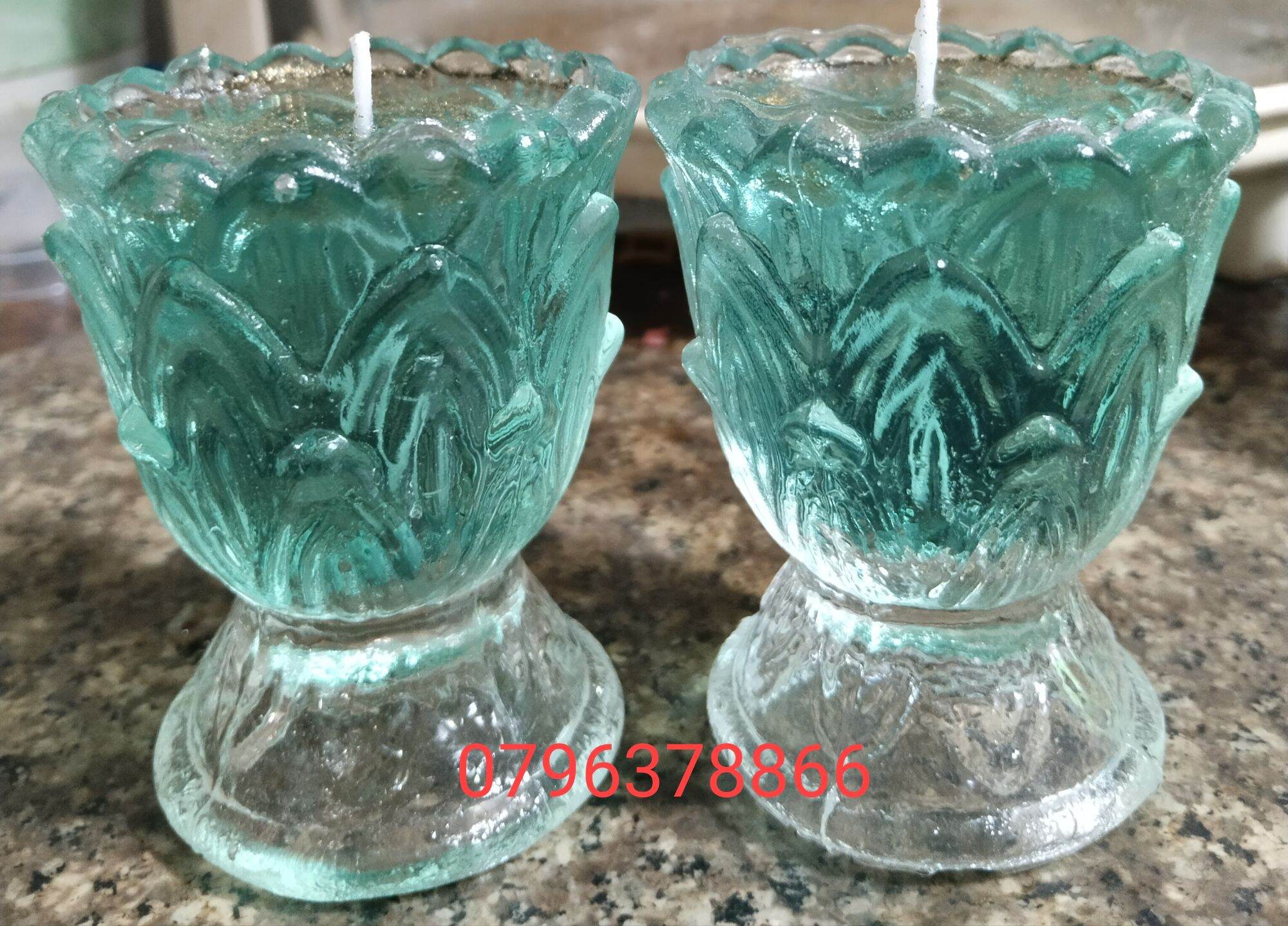 Đèn cầy ly hình hoa sen