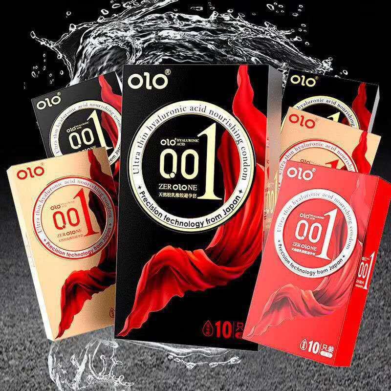 Combo 4 hộp 40 bao cao su OLO Siêu Mỏng 0.01mm Nhiều Gel Gân gai Tăng khoái cảm - 40 bao