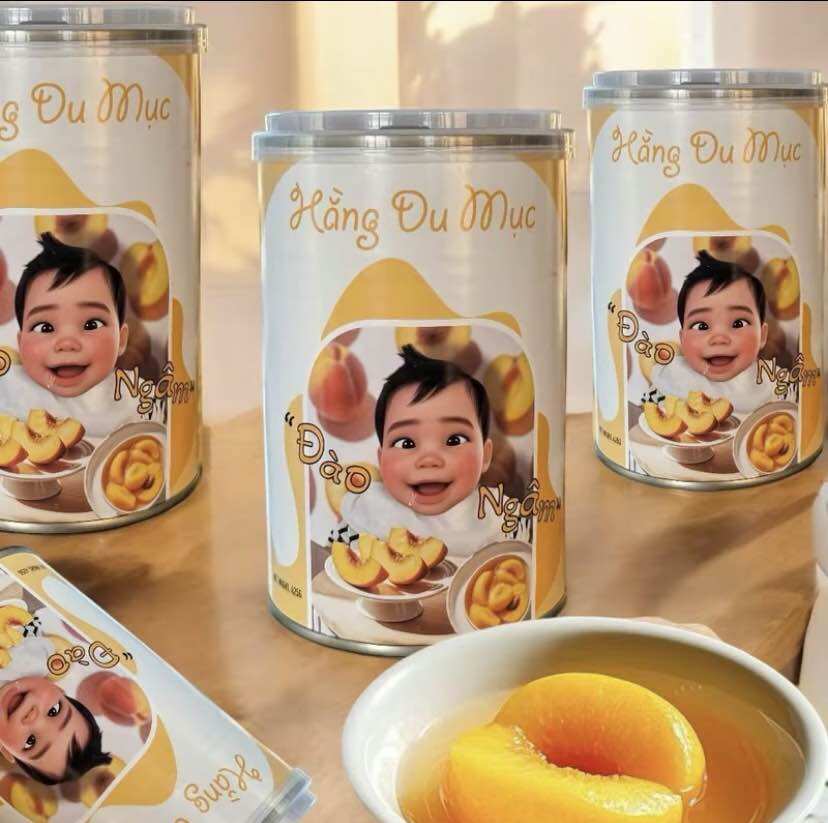 Đào ngâm Út Miếng HẰNG DU MỤC 425g