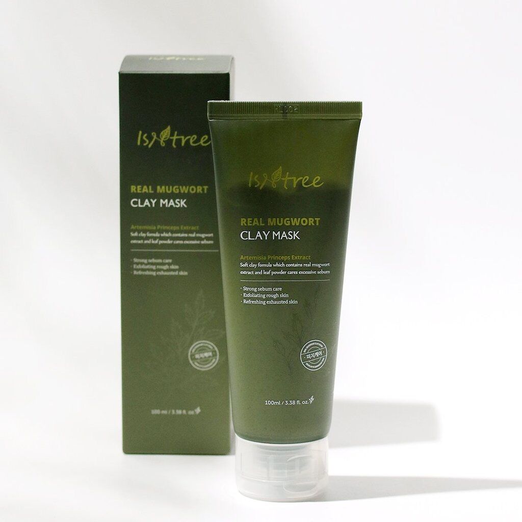 Mặt nạ đất sét ngải cứu Isntree real mugwort clay mask 100ml