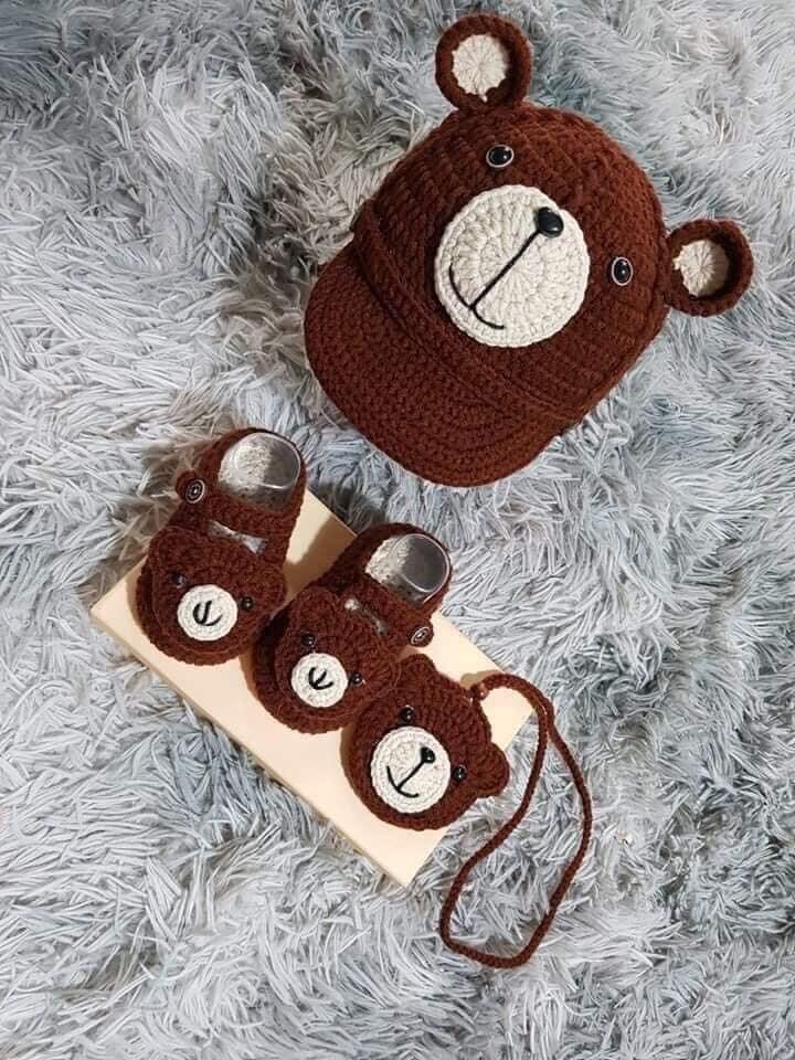 Set nón 3 món cho bé trai