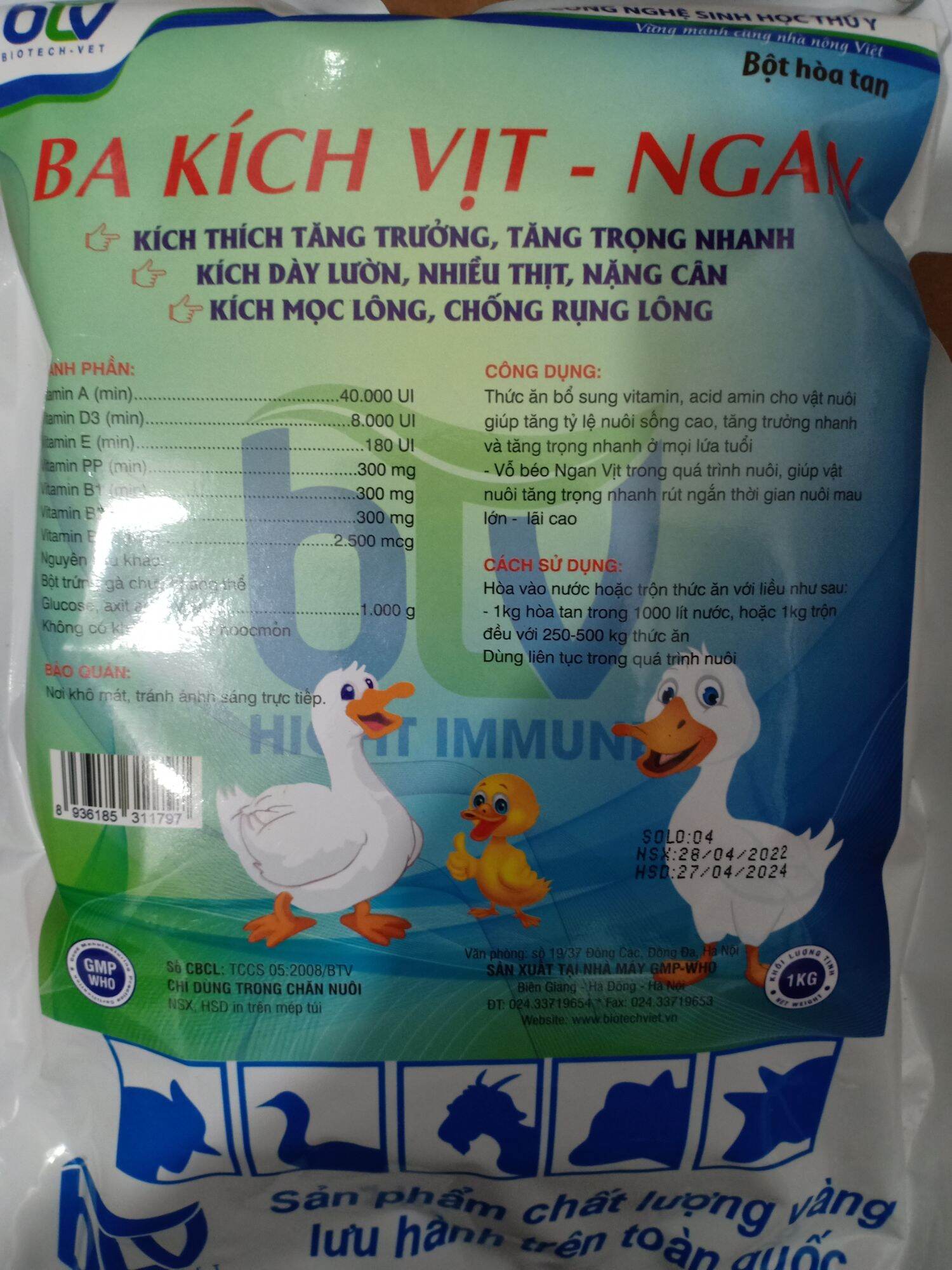 Ba kích vịt ngan 1 gói 1 kg