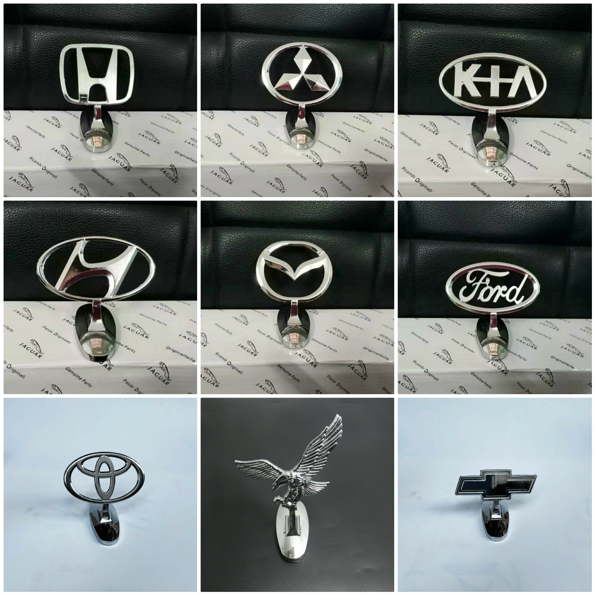 Logo hãng xe nhỏ gắn mui xe hơi