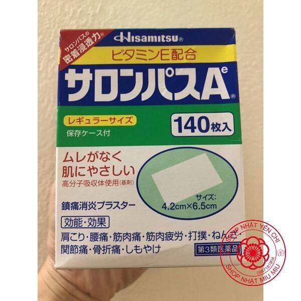HỘP 140 MIẾNG DÁN SALONPAS CỦA NHẬT