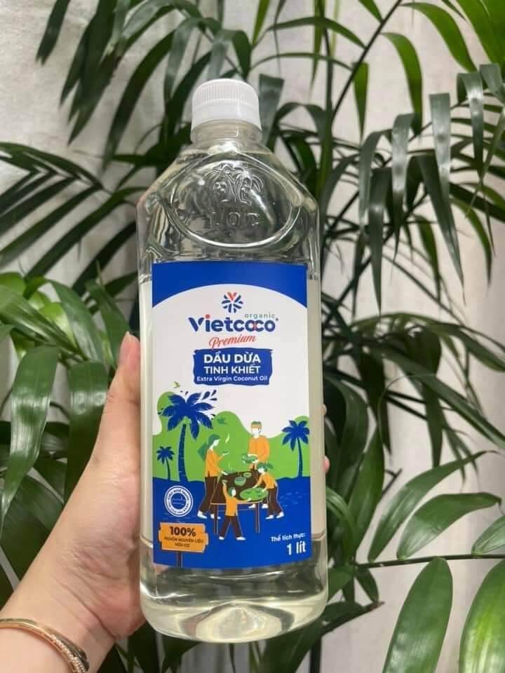 DẦU DỪA ÉP LẠNH ORGANIC VIETCOCO 1L